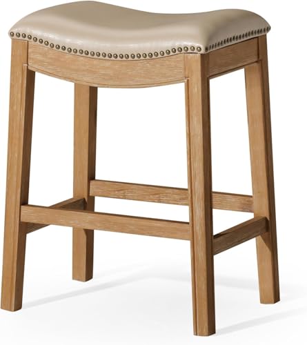 Maven Lane Adrien Backless Counter Stool – 26 Inches –