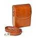 Produktbild braun Premium PU Leder Kameratasche für Sony DSC-HX90 WX500 HX50 HX60 HX60V.Canon PowerShot SX610 HS IXUS 170. Panasonic LUMIX DMC-TZ57 SZ10 ZS40 TS30. CASIO EX-FC200S EZ370 QV-R100 QV-R200