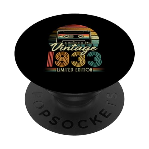 1933 Vintage Cumpleaños Retro Edición Limitada Hombres Mujer PopSockets PopGrip Intercambiable