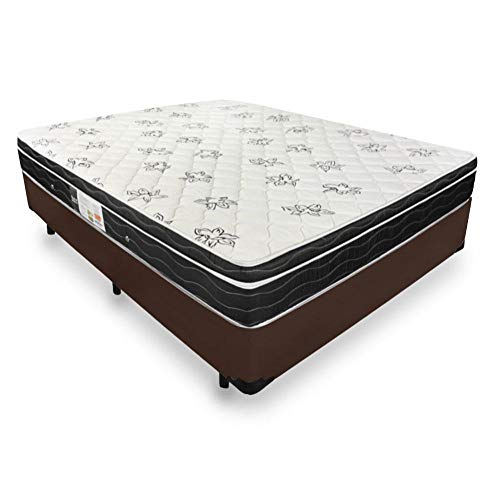Cama Box + Colchão De Molas - Ortobom - Physical Nanolastic (Marrom, Viúva)