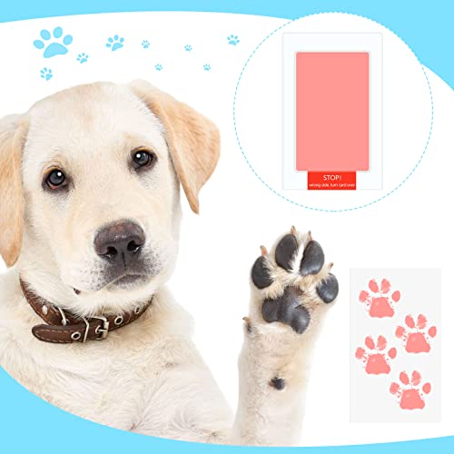 image for Jexine 30 Pcs Baby Inkless Handprint and Footprint Kit Pet Paw Print S