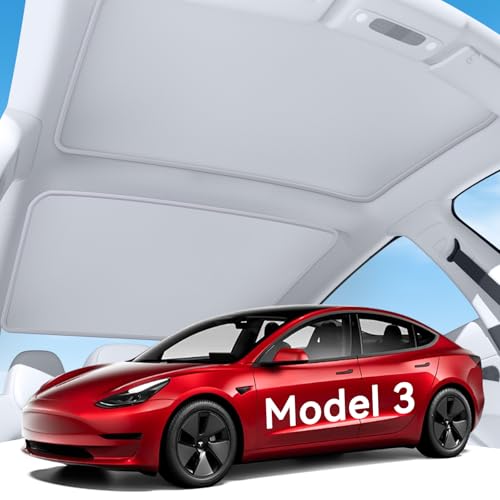Amazon | 2022 Tesla Model 3 サンシェード モデル3 アクセサリー