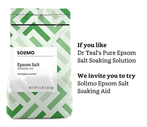 Amazon Brand - Solimo Epsom Salt Soaking Aid, Eucalyptus Scented, 3 Pound #TOP5