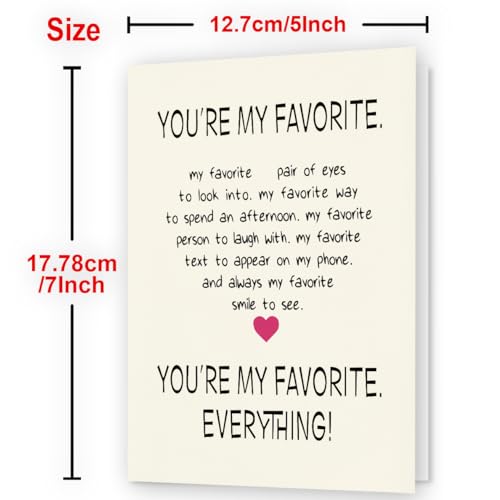 Image of Happy Anniversary Card & Gifts for Him Her Husband Wife Couple, Valentine Day Cards, Anniversary Decorations & Gifts for Him Her Husband Wife Couple, Valentine Gifts for Him Her Men Women
