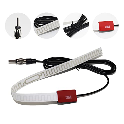 Zhol New Am/Fm Antenna Car Hidden Windshield Window Glass Adhesive Mount Antenna Aerial For Vehicle Truck Suv Car Stereo Antenna Audio Head Unit Cd Media Receiver #TOP2