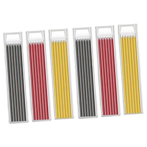 Vaguelly 木工用カーペンターペンシルリフィル 36個 鉛筆替芯 グラファイト芯 交換用補充 リフィル 大工建設用