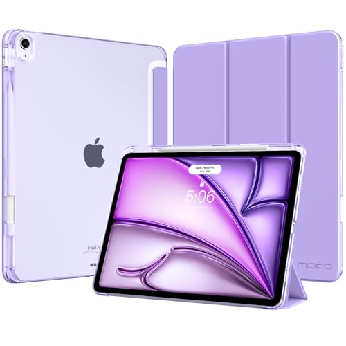 MoKo for iPad Air 13-Inch Case (M4/M3/M2) with Pencil Holder, Lilac