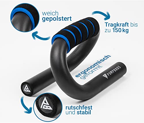 Pump Bros Premium push-up-grepen set van 2 - anti-slip push-up bars | polsvriendelijk | home workout spiertraining… - Image 3