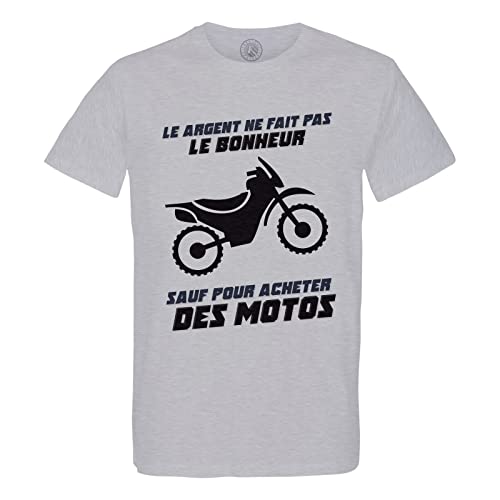 Coton Bio Moto Cross T-Shirt Homme Col Rond Finition Premium Sport Chic
