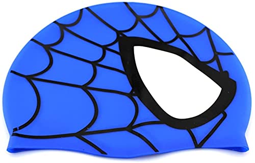 Kids Swimming Cap Silicone Swimming Hat for Boys Girls Waterproof Bath Cap for Children Long and Short Hair Waterproof Silicone Unisex Swimming (Spider Pattern) (B0975GX5FB) Amazon Price History, Amazon Price Tracker
