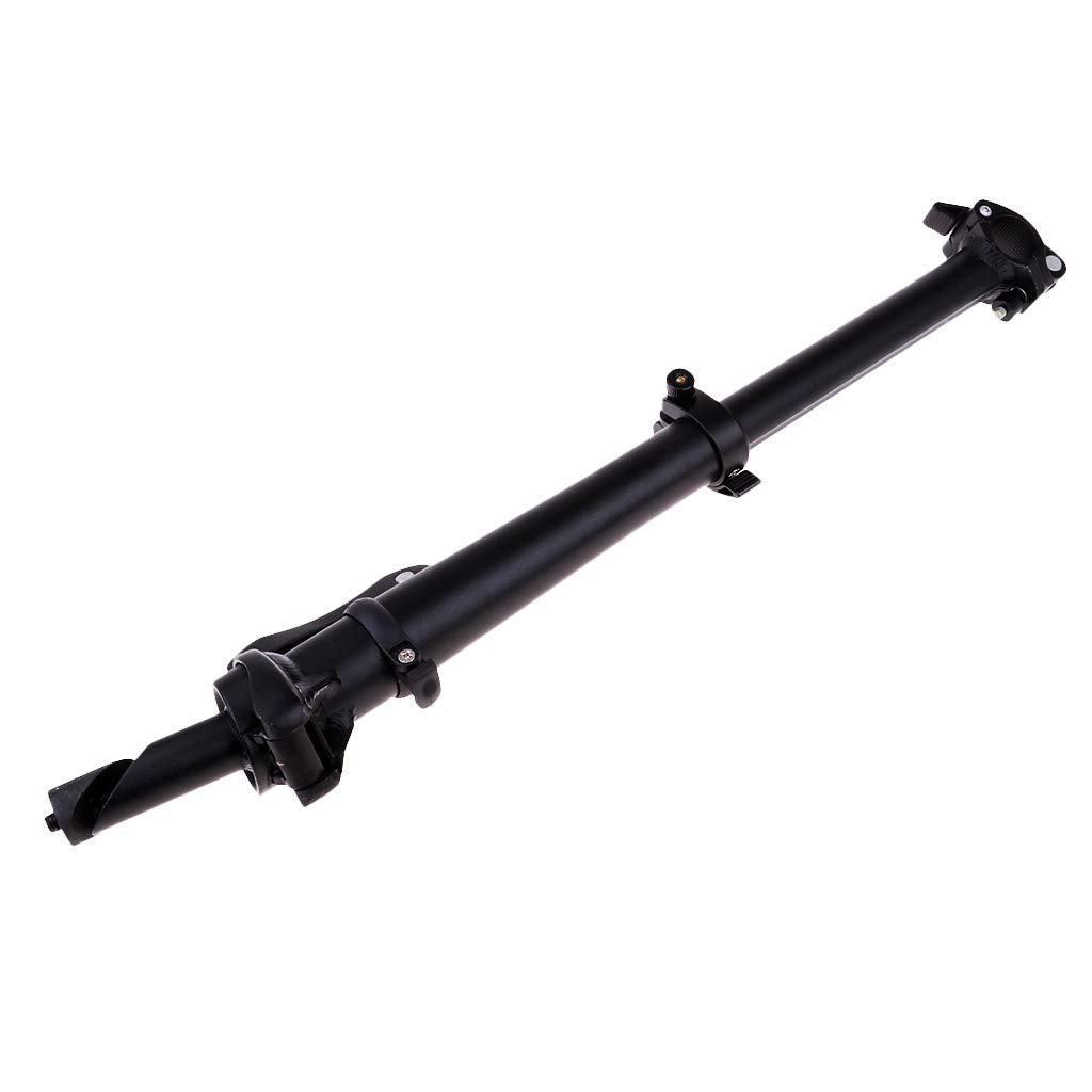 Verstellbarer Fahrrad Lenker Vorbau Lenkervorbau Ersatzteile Zubehör für Faltrad (Schwarz)