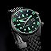 Spinnaker Bradner Men’s Watch - Automatic Dive Watch for Men, 42mm Stainless Steel Case, Stainless Steel Strap, Water Resistant 180m, SP-5062-33 - Emerald Green