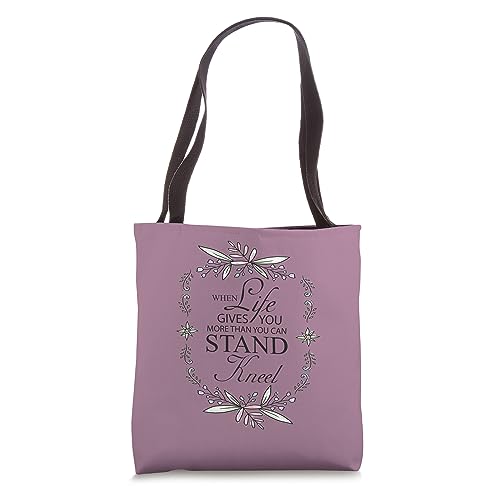 When Life Gives You More Than You Can Stand Prayer Quotes Tote Bag miniatura 1