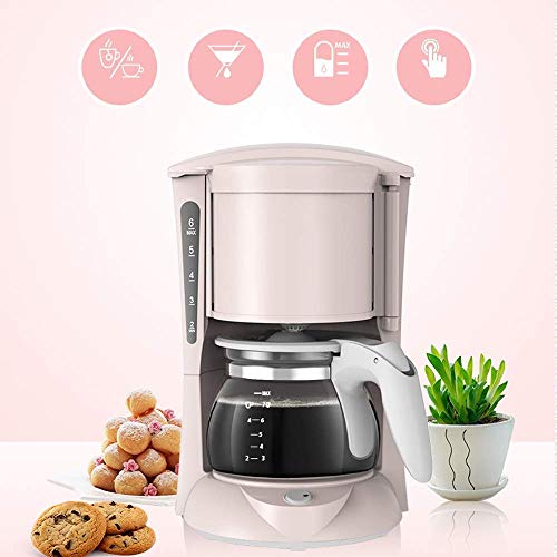 Cafetera de goteo semiautomática 600 mL color rosa miniatura 4