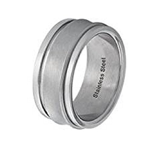 PLATA つや消し加工 ステンレス リング 【 9号 】