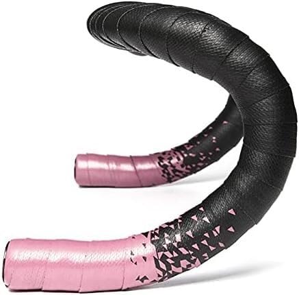 cinta de manillar, Accesorios de ciclismo for empuñadura bicicleta carretera, correa engranaje, cinta barra perforada(Pink Fade)