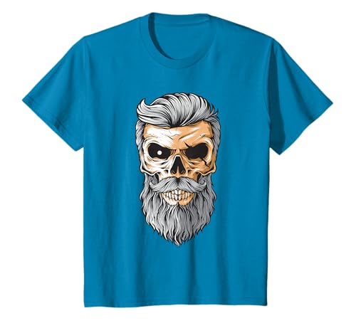 Cool Stylish Skull Tee Shirt, Halloween Skull T-Shirt, Skull T-Shirt