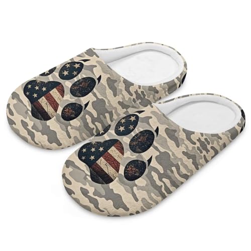 Howilath House Slippers for Woman with Flannel Upper Plush Bedroom Shoes Non-Slip Casual Fluffy Slippers