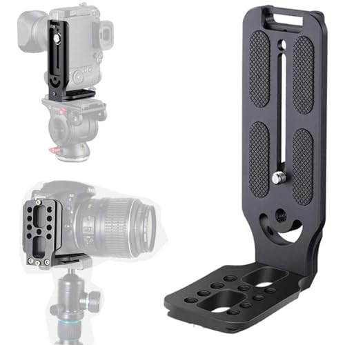 Image of HOT-L Type Quick Release Vertical Plat 1 /4 Horizontal Universal Plat stabilizer Dual Camera L Bracket Plat for DSLR SLR Video Shooting Compatible with Nikon, Canon