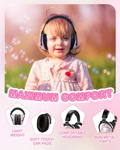 Image of ZOHAN EM030 Kids Ear Protection, Noise Cancelling Headphones Ear Muffs for Autism Sensory, Safety Noise Reduction Hearing Protection for Monster Truck /Concerts /Fireworks /Air Shows