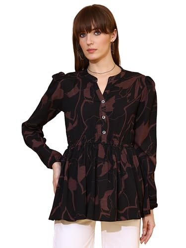 Image of Sheetal Associates Women's Top Shirt Stylish Trendy for Girls | Floral Printed Top | Lightweight Day Comfort