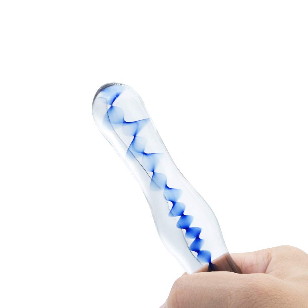 Dildo anal de Glasdildo, estimulación del punto G, masturbación vaginal, consolador anal de cristal para mujeres y hombres