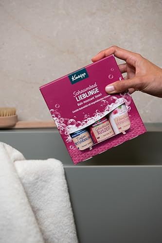 Kneipp Geschenkset Schaumbad Lieblinge - Geschenkpackung mit 3 beliebten Badezusätzen von Kneipp - Enthält 2x Aroma-Pflegeschaumbad & 1x Cremebad je 100ml