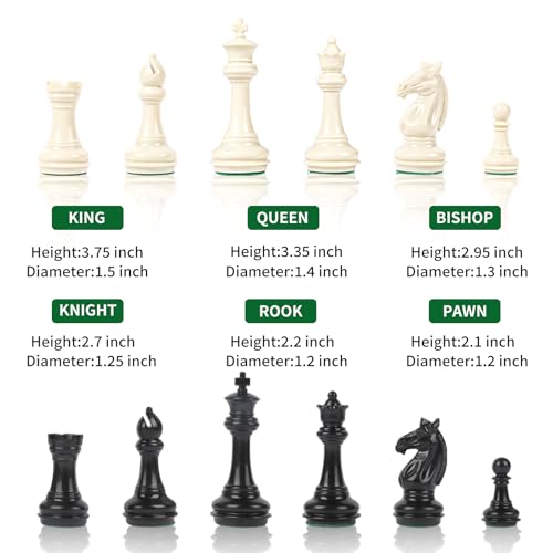 Set de Ajedrez Tournament con Tablero de Silicona 20x20 miniatura 7