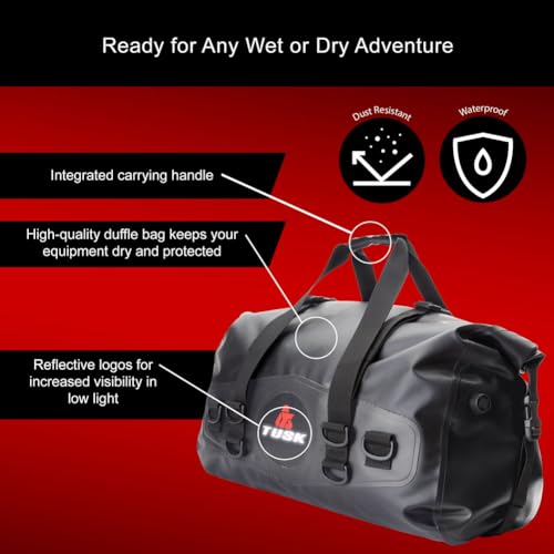 Tusk Dry Duffel Bag Medium (33 Liters) Top Load Black/Grey2