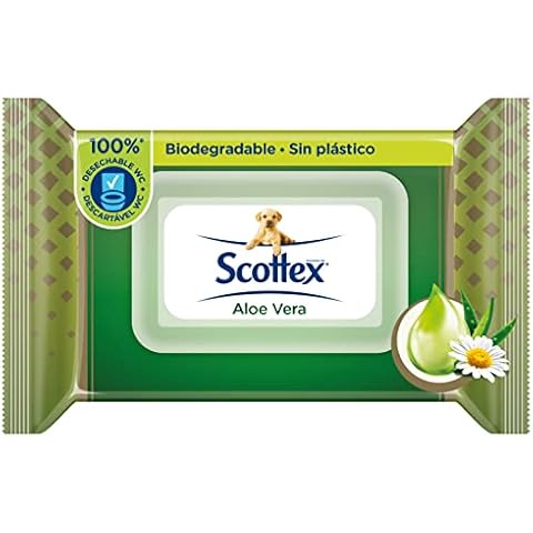 Papel higiénico húmedo Scottex Aloe Vera 66 servicios Cover
