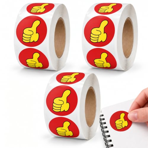 Rollo Pegatinas Agradecimientos para niños, Thank-You stickers, 3 Unidades