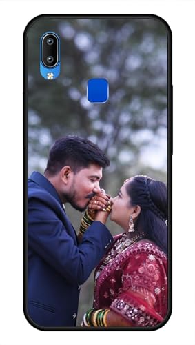Image of NDCOM for Customised Vivo Y91 / Y93 / Y95 Back Cover | Slim Back Cover Vivo Y91 | Vivo Y95 Phone Case DIY Personalised Photo Design | Customized Gift Custom Text Name Printed Glass Case