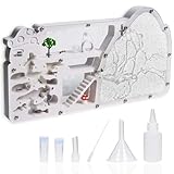 Ant Farm Castle - Large Viewing Area - Care for Live Ants - Ant Colony Observation Kits with Sand Habitat - Educational Science Gifts for Boys, Girls - Ant Farms for Kids, Adults, Student (White)