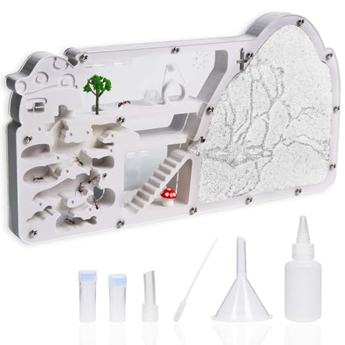 Ant Farm Castle - Large Viewing Area - Care For Live Ants - Ant Colony Observ...