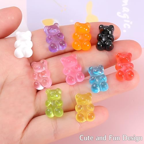 20 imanes decorativos de oso gomita para refrigerador miniatura 4