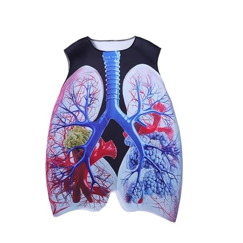 Costume pulmonaire et tenue d'anatomie éducative pour adultes et enfants