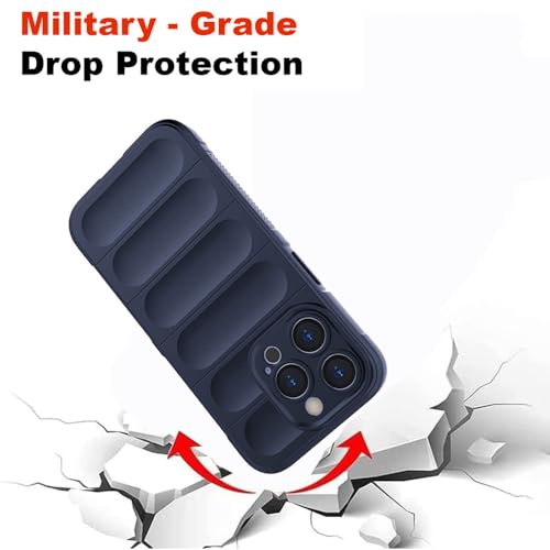 Image of Amazon Brand- Solimo Mobile Cover for Apple iPhone 15 Pro Max | Full Camera Protection | Liquid Silicon Case | Flexible Bumper Case for Apple iPhone 15 Pro Max (Dark Blue)