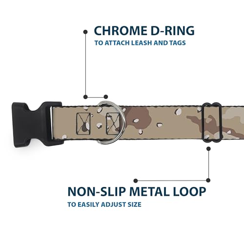 Collar de clip de plástico desert camo para evitar pérdidas y tirones incómodos 6