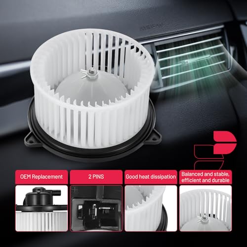 Image of BDFHYK AC Heater Blower Motor Fan 700032 Compatible with Mazda 1999-2003 Protege,HVAC Blower Motor Assembly Replacement for CB07-61-B10A MA3126102 PM2726 76956 BJ0E61B10