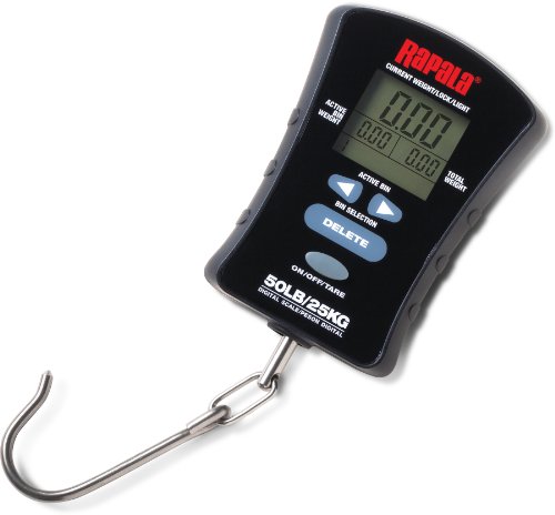 Peson digital Rapala 25 kg balance de pêche à écran tactile noir pour peser vos poissons