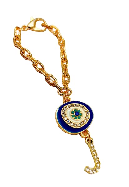 Morel Sturdy Rose Gold Watch Charm of Evil Eye and J Initial Diamond Alphabet Pendant, Watch Charm, Watch Accessories, Giftable for Wife, Sister or Friends Pack of 1 (B09YQM2CBP) Amazon Price History, Amazon Price Tracker