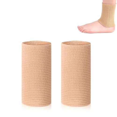 CuiCanfla Protection de la cheville, manchons de cheville, 1 paire de bas de contention, protection de la cheville, bandage de soutien pour homme et femme, patinage artistique (couleur chair)