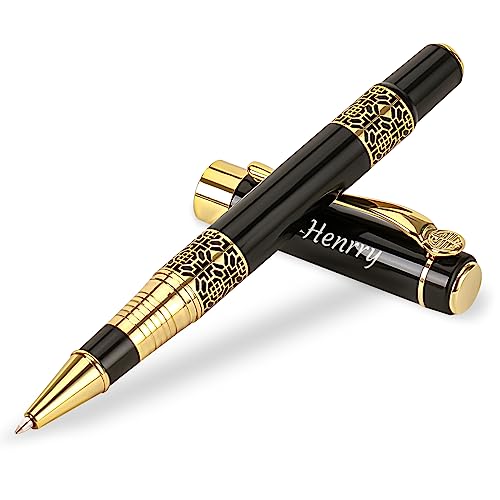 Panda School Supplies Luxury Rollerball Pen,24K Gold Trim,Noble