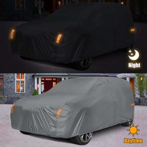 Image of Waterproof Premium Car Covers Replace for 2008-2025 Lexus RX350 RX450H, 10 Layers Heavy Duty with Cotton Liner All Weather Car Cover with Zipper Door, Windproof Bands for Snow Rain Dust Protection