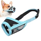 Mesh Dog Muzzle for Small Medium Large Dogs, Soft Dog Muzzle to Prevent Biting Chewing and Certain B