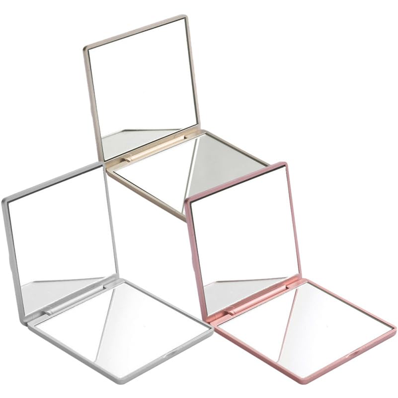 Miroir de maquillage éclairé et pliable avec éclairage intégré nomade