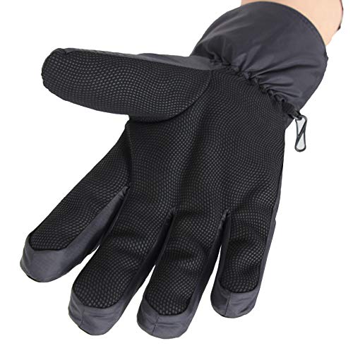 HIGHLOONG Women Ski Gloves, Winter Warmest Waterproof and Breathable Snow Gloves with Free Balaclava for Snowboard, Snowmobile in Cold Weather. (L) - Thumbnail 6