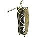 ACAMPTAR Taktische Flaschenhalter Trinkflasche Beutel Nylon Molle Wasserflaschenhalter Langlebig Für Radfahren Laufen Outdoor Sport - Grün