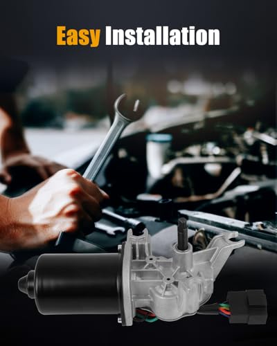 Image of ROADFAR Front Windshield Wiper Motor Replacement for 1990-1992 for Infiniti for M30,1986-1994 for Nissan for D21 2881501G00 2881503G00,2881557G00 28815S3800,28815S3801 28815S3802 Wiper Motor 5 Pins