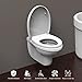 Ibergrif Toilettendeckel mit Absenkautomatik O WC Sitz Einfache Montage und Sauber,Klodeckel Quick-Release-Funktion,Anti... für die Meiste Toilette,Belastbarkeit von 150kg,Weiß,M41002